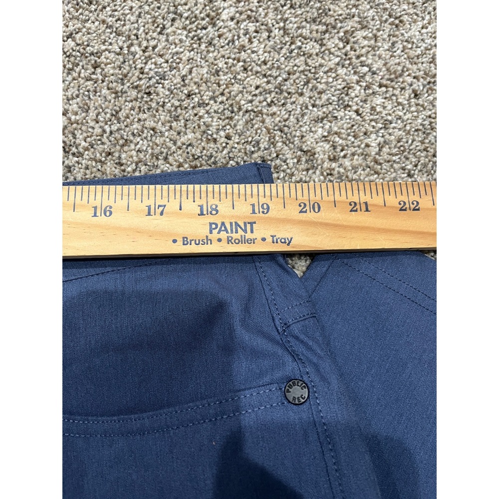 Public Rec All Day Every Day Pants Mens 38/28 Slate Blue Performance Trousers - Picture 5 of 10